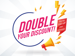 Double Your Discount for Feb 2020 Trips